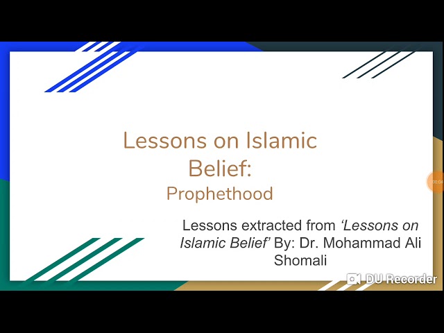 Prophethood: Shia Islamic Belief in Brief in  - English