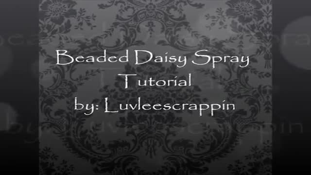 Beaded Daisy Spray Tutorial - English