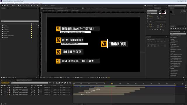 After effects TUTORIAL │Professional Quality Lower Thirds [Full EXPLANATION - English