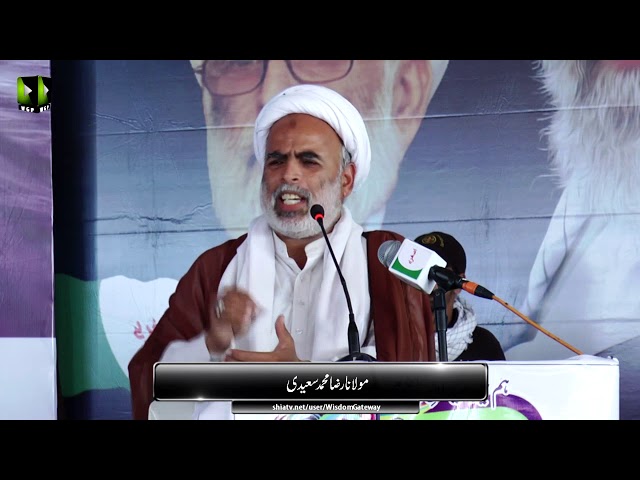 [Wilayat-e-Haq Convention 2018] یوم یعسوب الدین | Speech: Moulana Raza Saeedi | Asgharia Org. Pak - Sindhi