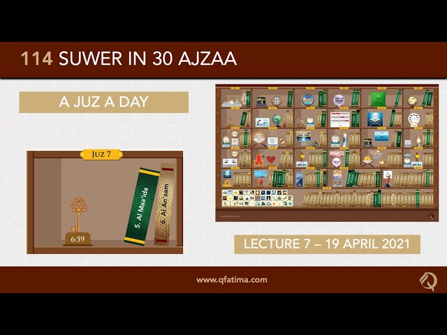 [Introduction To Quran City Of Q Fatima] Juzz 7 Of Holy Quran | English