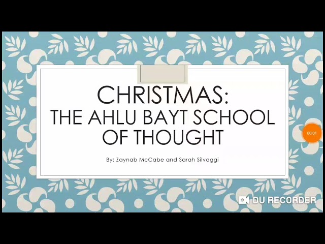 Christmas: ahlu bayt school of thought in English  - English