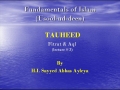 [abbasayleya.org] Usool-ud-deen - TAUHEED 3 - Fitrat and Aql - English