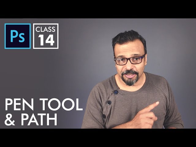 Pen Tool and Path - Adobe Photoshop for Beginners - Class 14 - Urdu / Hindi