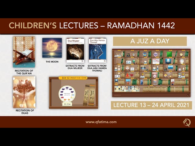 Month Of Ramadhan 1442 | Children Lecture PXIII | Quran Recitation & Short Duas | English