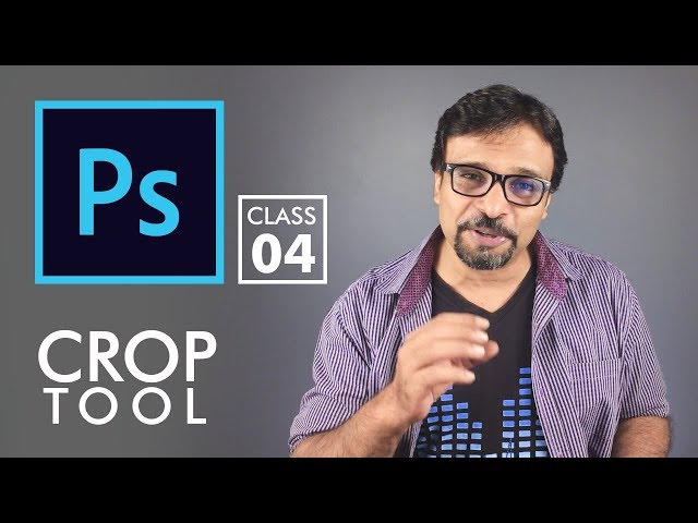 Crop Tool - Adobe Photoshop for Beginners - Class 4 - Urdu / Hindi