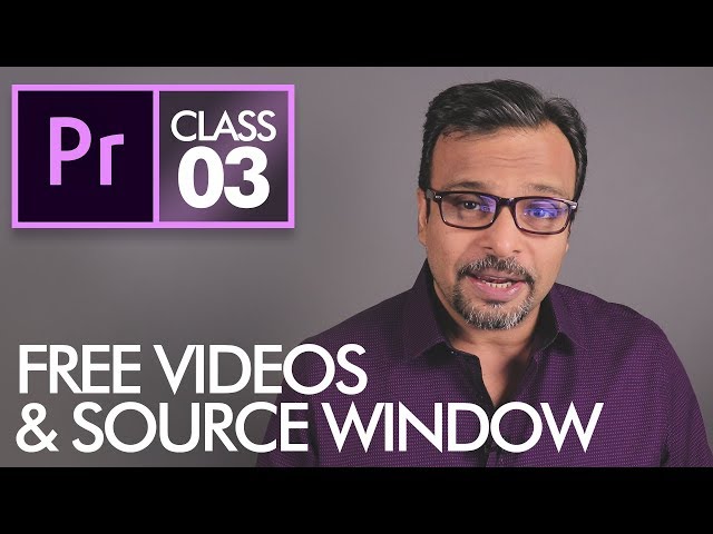 Source Window & Download FREE Videos - Adobe Premiere Pro CC Class 3 - Urdu / Hindi