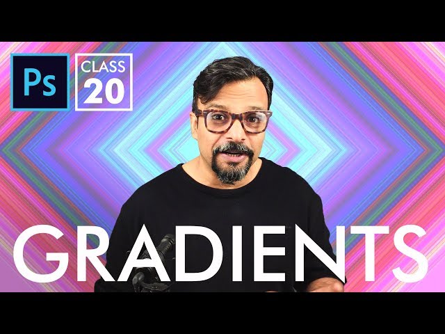Gradients - Adobe Photoshop for Beginners - Class 20 - Urdu / Hindi