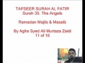 11-Sura Al-Fatir- By Agha Ali Murtaza Zaidi-Urdu