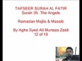 12-Sura Al-Fatir- By Agha Ali Murtaza Zaidi-Urdu