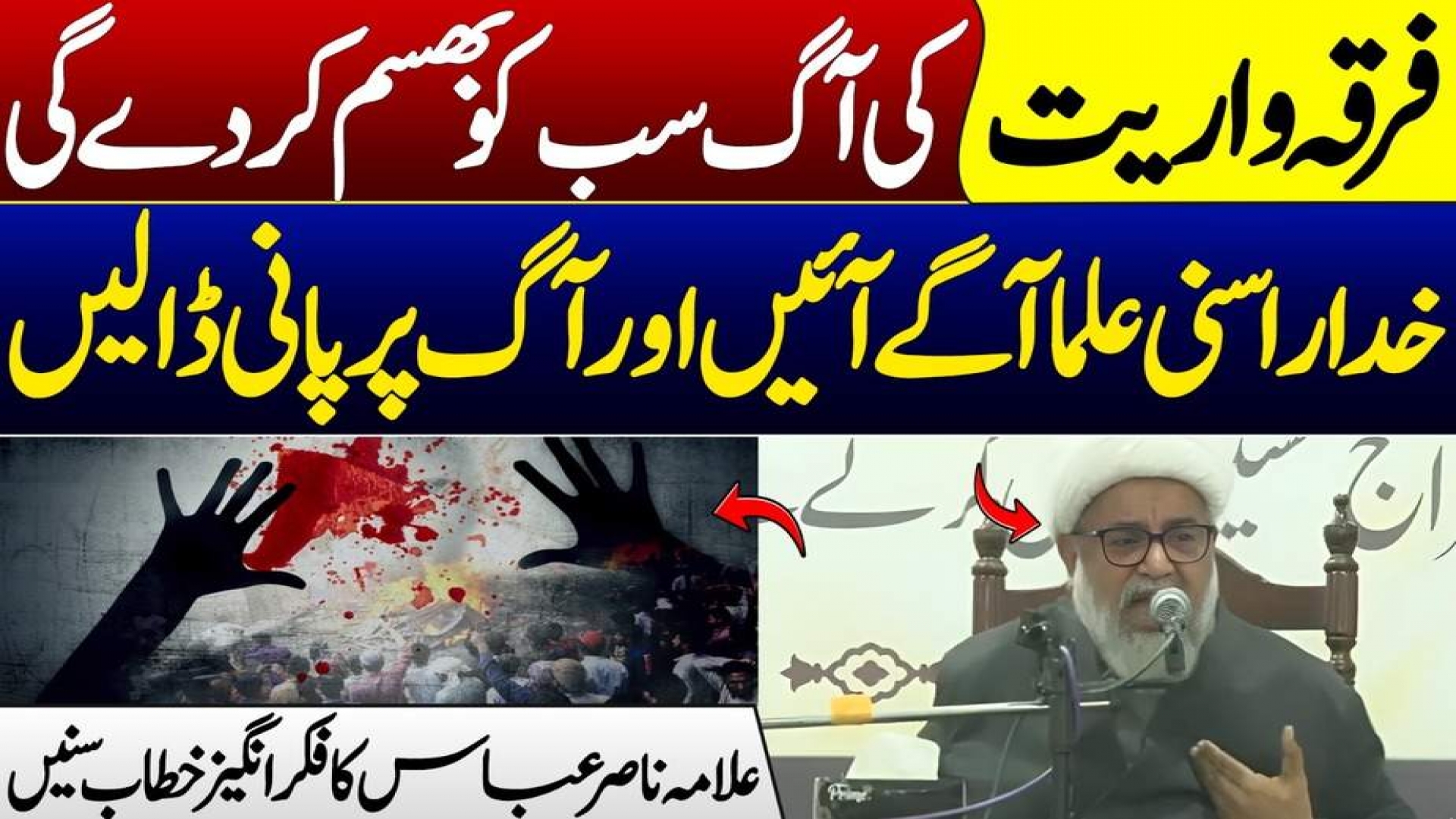 Senator Allama Nasir Abbas Jafri's important speech, invitation to Sunni scholars | Urdu