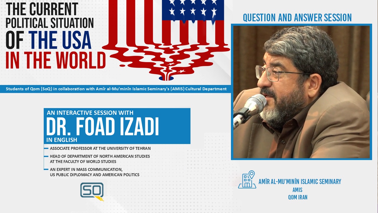 (26May2023) Question And Answer | Dr. Foad Izadi | An Interactive Session with Dr. Foad Izadi | English