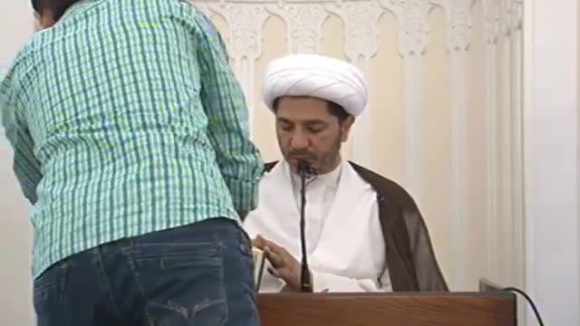حديث الجمعة لسماحة الشيخ علي سلمان 9-5-2014 - Arabic