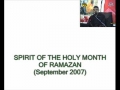 SPIRIT OF RAMZAN-Sept 2007-Syed Ali Murtaza Zaidi-Urdu