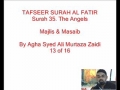 13-Sura Al-Fatir- By Agha Ali Murtaza Zaidi-Urdu