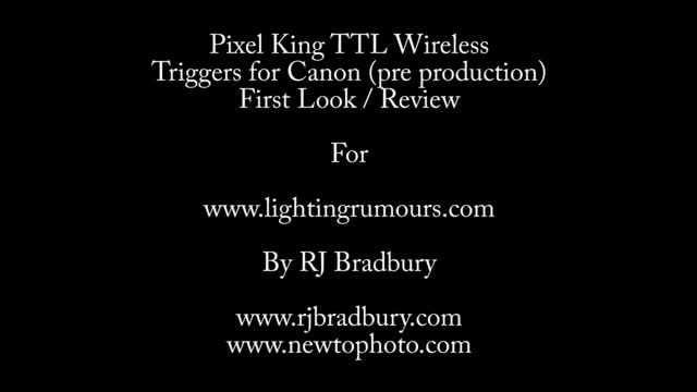 {40} [How To use Canon Camera] Pixel King Wireless TTL Triggers - English