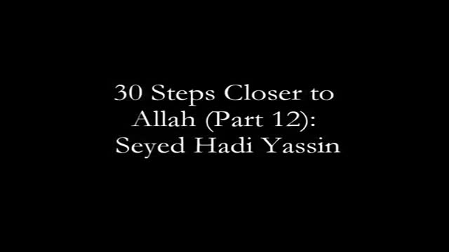 [12] 30 Steps to get Closer to Allah: Seyed Hadi Yassin - Ramadhan 1435 - English