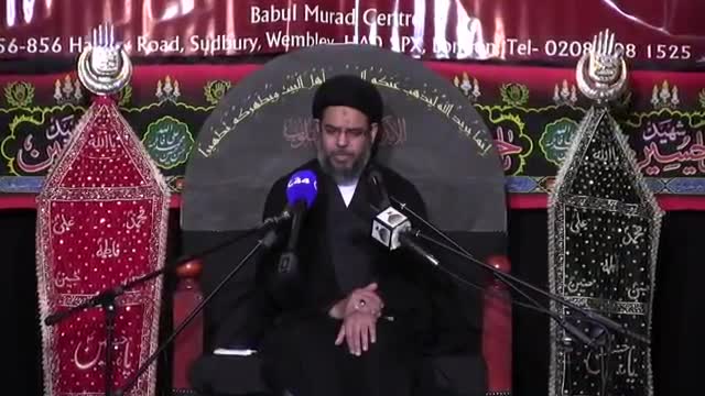 4th Majlis Muharram 1438 Hijari 2016 Yad-E-Imam Hussain As Ayatullah Syed Aqeel Al Gharavi at Babul Murad Centre London