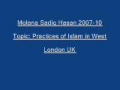 Sadiq Hasan Practices of Islam in West 2007 10 - URDU