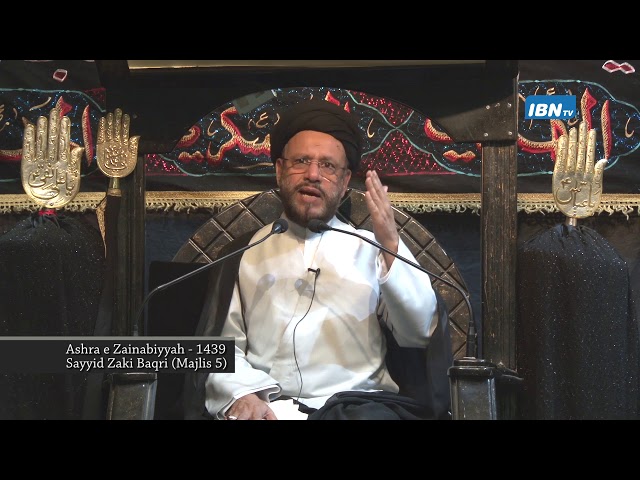 05 Majlis Ashra-E-Zainabiyyah Safar 1439 Hijari 2017 Topic: Insight بصیرت By Allama Syed Mohammad Zaki Baqri - Urdu