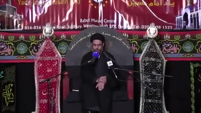 8th Majlis Muharram 1438/2016 Yad-E-Imam Hussain As Ayatullah Syed Aqeel Al Gharavi at Babul Murad Centre London - Urdu 