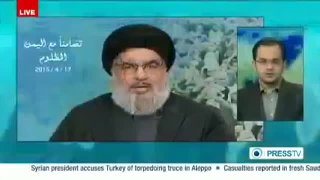 [17 April 2015] Sayyed Nasrallah Blistering Speech in Solidarity with Yemen - English