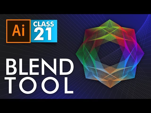 Adobe Illustrator - Blend Tool - Class 21 - Urdu / Hindi