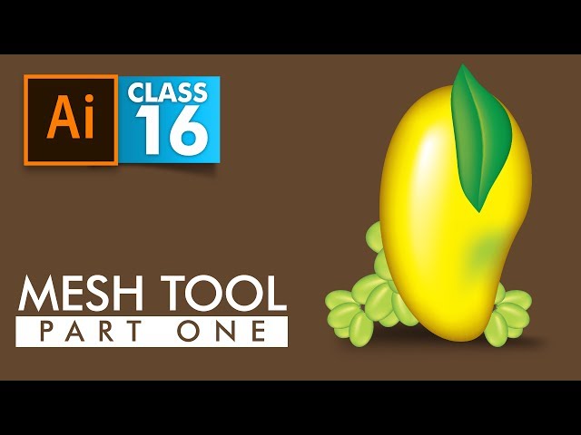 Adobe Illustrator - Mesh Tool Part 1 - Class 16 - Urdu / Hindi