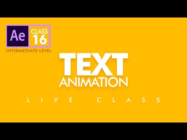 🔴Text Animation in After Effects - Replay Class 16  - اردو / हिंदी