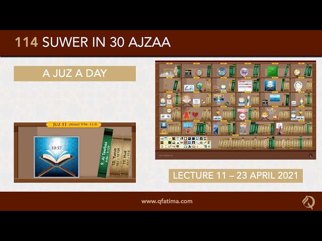 [Introduction To Quran City Of Q Fatima] Juzz 10 Of Holy Quran | English