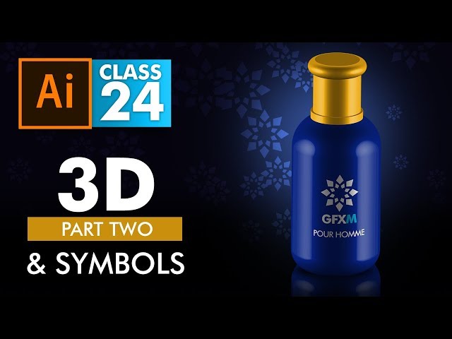 Adobe Illustrator - 3D in Illustrator Part Two  and Symbols - Class 24 - Urdu / Hindi