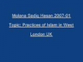 Sadiq Hasan Practices of Islam in West 2007 01 - Urdu