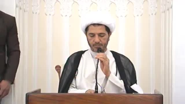 حديث الجمعة لسماحة الشيخ علي سلمان 16-5-2014 - Arabic