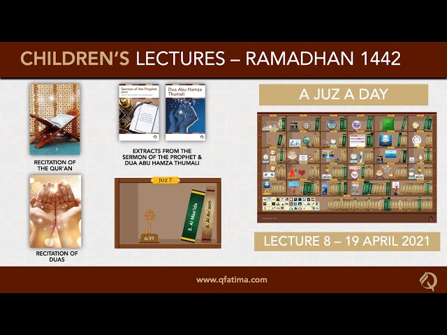 Month Of Ramadhan 1442 Children\'s Lecture PVIII | Quran Recitation & Short Duas | English
