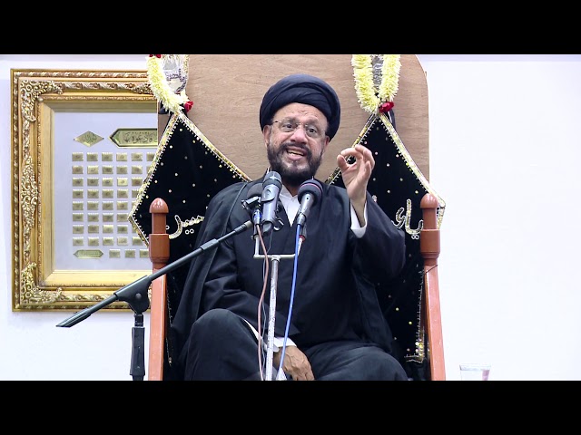 9th Majlis Shab 9th Muharram 1441/08.09.2019 Topic:Challenges Faced By Today\'s Youth I HI Syed Mohammad Zaki Baqri-Urdu