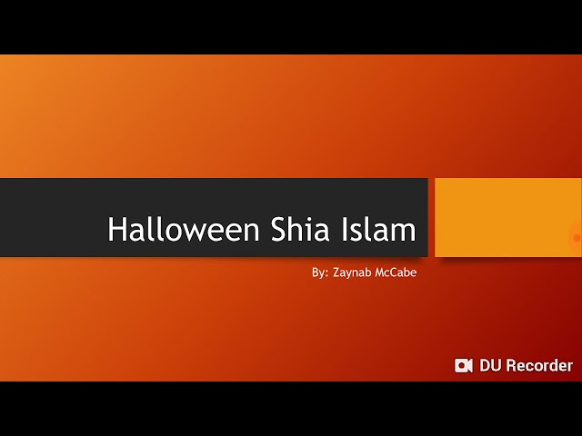 Halloween Shia Islam  - English