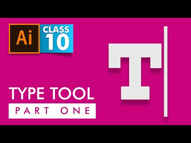 Adobe Illustrator - Type Tool Part 1 - Class 10 - Urdu / Hindi