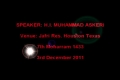 فطرت، تقوی، اور زندگی H.I.Mohammad Askari - 7th Muharram 1433 - Urdu