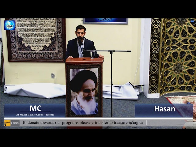 [33rd Anniversary of Imam Khomeini by CIG Canada] Speech | Presentation | Spoken Words I Speech of Syed Zaki Baqri | English