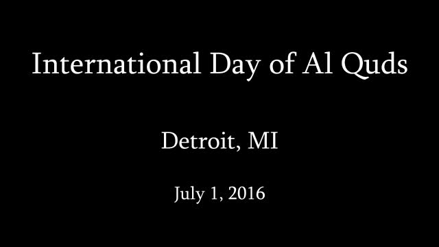 [Al-Quds 2016]-Detroit, MI - Speech | Sheikh Ibrahim Yassine - Arabic