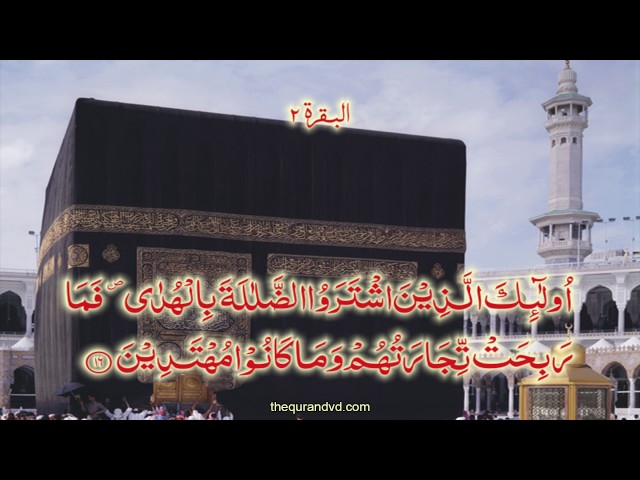 Chapter 2  Al Baqarah| HD Quran Recitation By Qari Syed Sadaqat Ali - Arabic