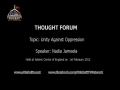 Thought Forum Topic, Unity Against Oppression 1st Feb 13 - English