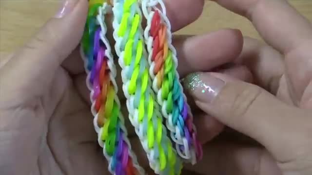 Tidal Wave Rainbow Loom Bracelet Tutorial | English