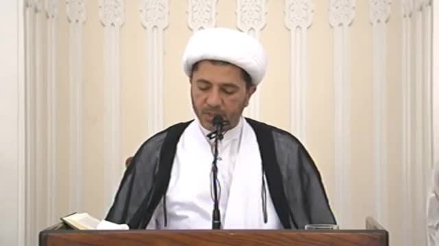 حديث الجمعة لسماحة الشيخ علي سلمان 20-6-2014 - Arabic