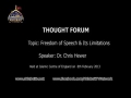 Thought Forum Topic, Freedom of Speech 8th Feb 13 - English