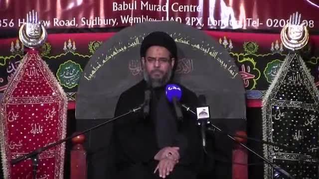 10th Majlis Shab E Ashura Muharram 1438/2016 Yad-E-Imam Hussain As HI Syed Aqeel Al Gharavi at Babul Murad Centre London